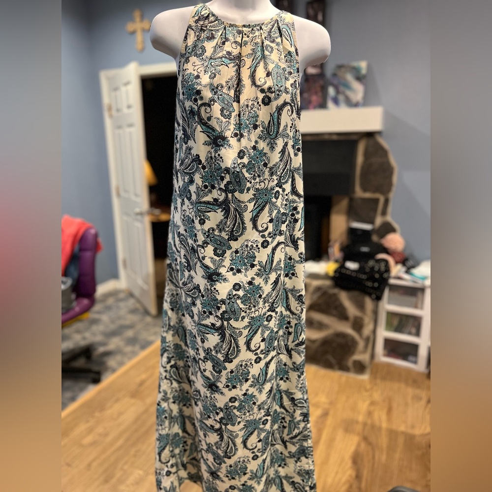Paisley maxi dress